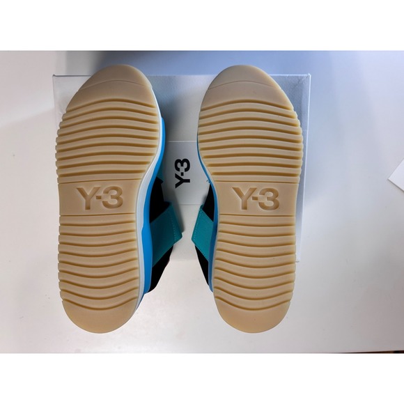 Y3 Hokori SandalBlack Aqua Red Platform Sport Style Women US 9.5 - Picture 8 of 10